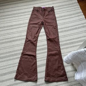 edikted brown leather pants